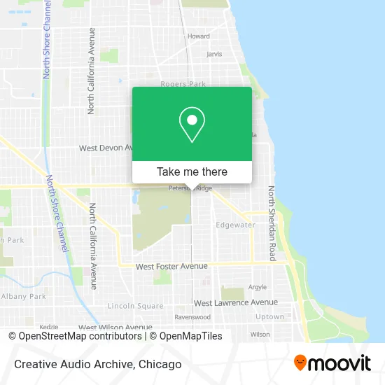 Creative Audio Archive map