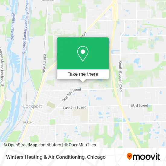 Winters Heating & Air Conditioning map