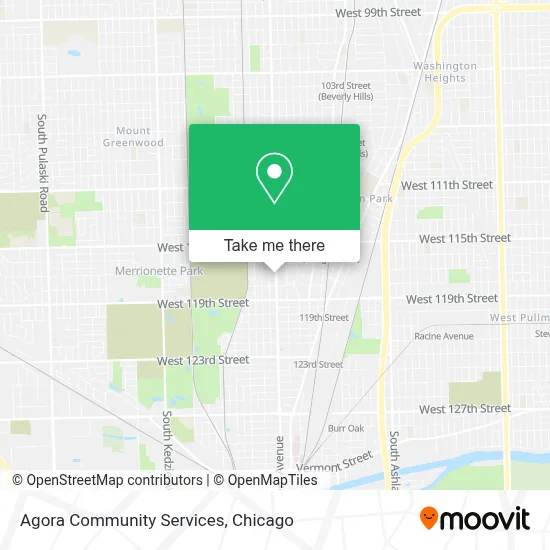 Agora Community Services map