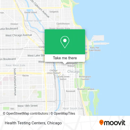 Health Testing Centers map