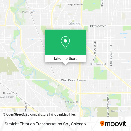 Straight Through Transportation Co. map