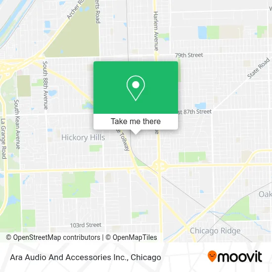 Ara Audio And Accessories Inc. map