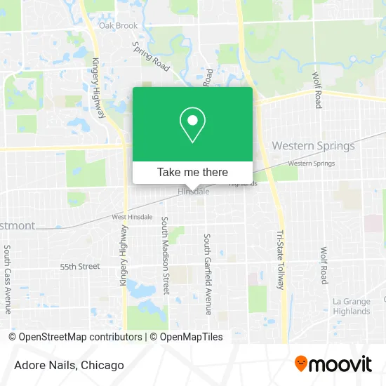 Adore Nails map