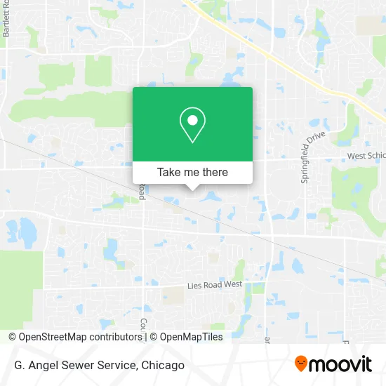 G. Angel Sewer Service map