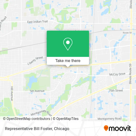 Representative Bill Foster map