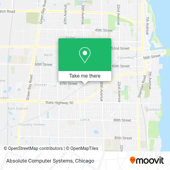 Absolute Computer Systems map