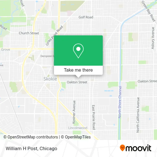 William H Post map