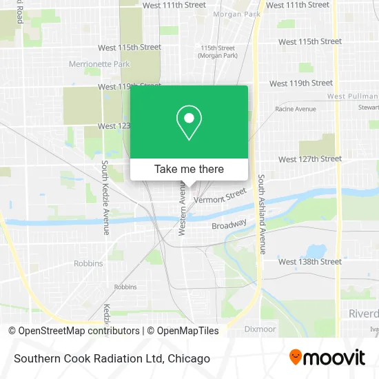 Southern Cook Radiation Ltd map
