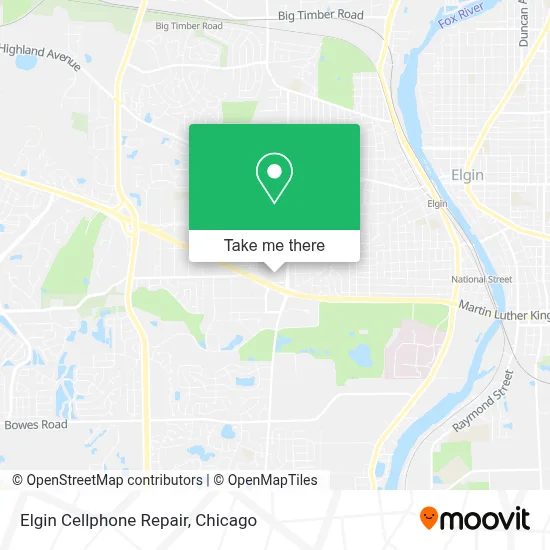 Elgin Cellphone Repair map