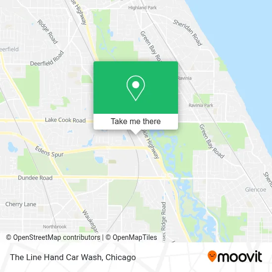 The Line Hand Car Wash map