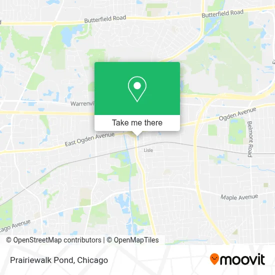 Prairiewalk Pond map