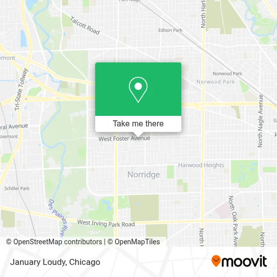 January Loudy map