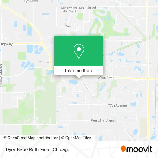 Dyer Babe Ruth Field map