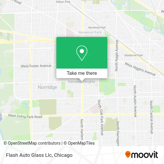 Flash Auto Glass Llc map