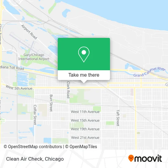 Clean Air Check map