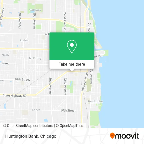 Huntington Bank map