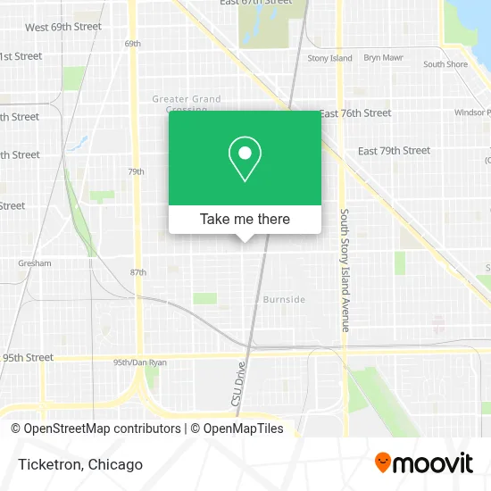 Ticketron map