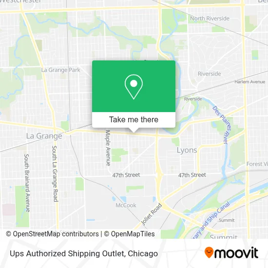 Ups Authorized Shipping Outlet map
