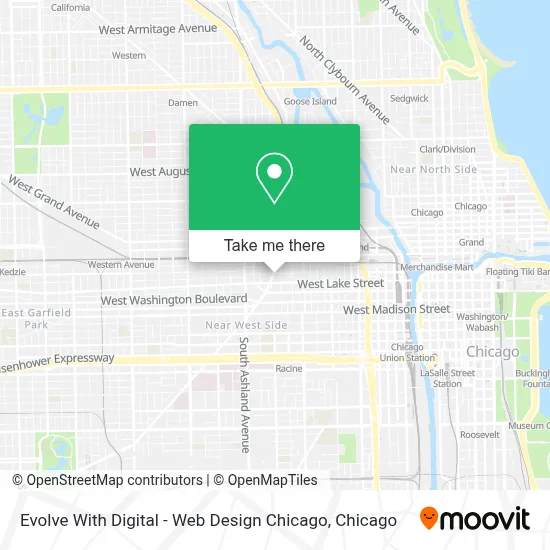 Evolve With Digital - Web Design Chicago map