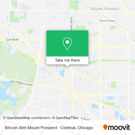 Bitcoin Atm Mount Prospect - Coinhub map