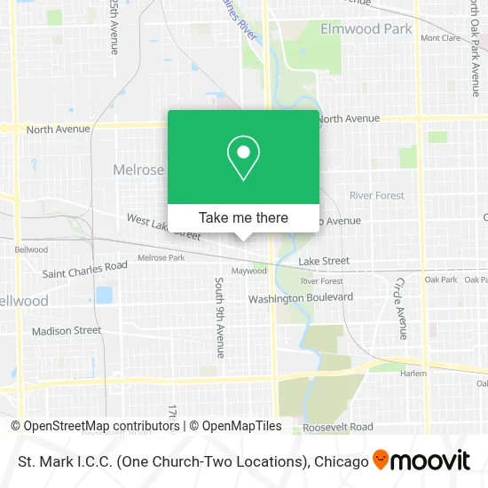 St. Mark I.C.C. (One Church-Two Locations) map