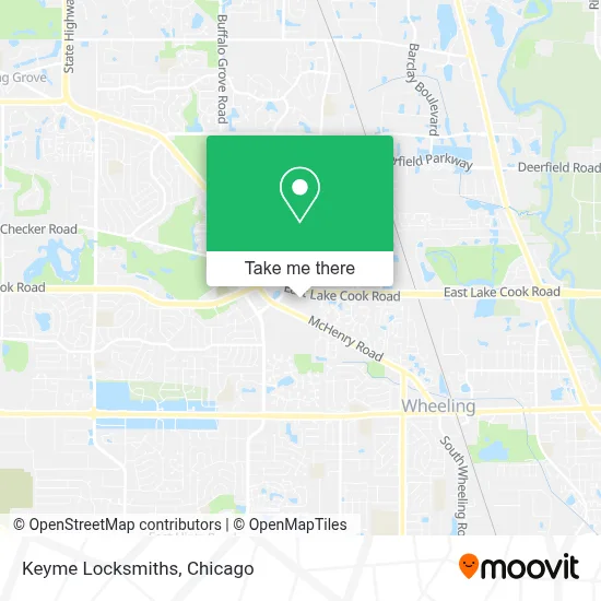 Keyme Locksmiths map