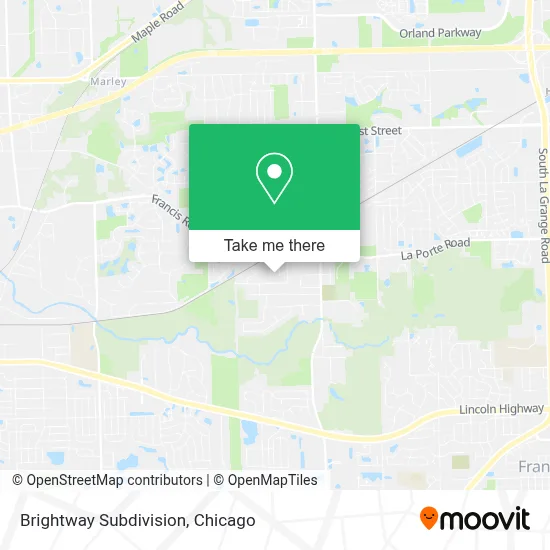 Brightway Subdivision map