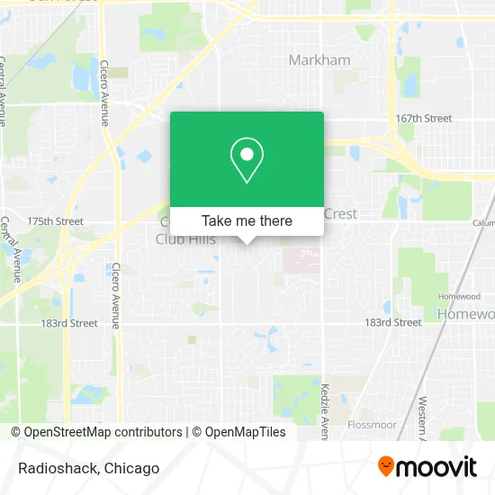 Radioshack map