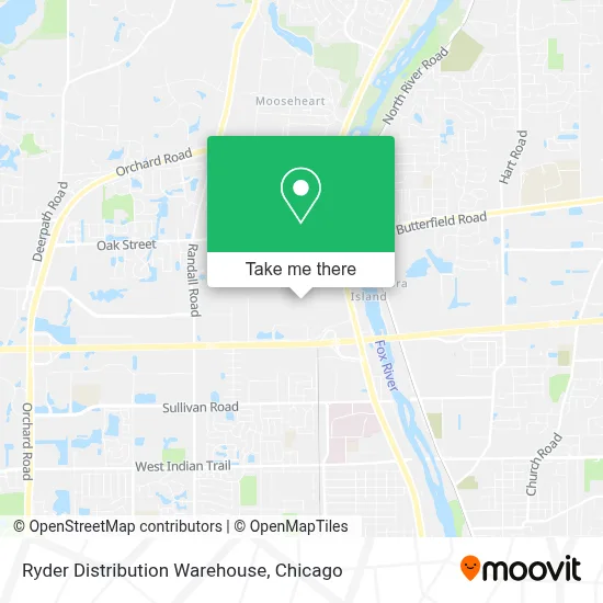 Ryder Distribution Warehouse map