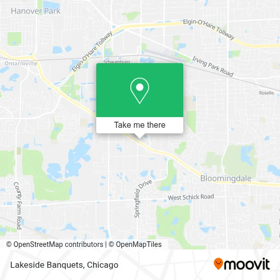 Lakeside Banquets map