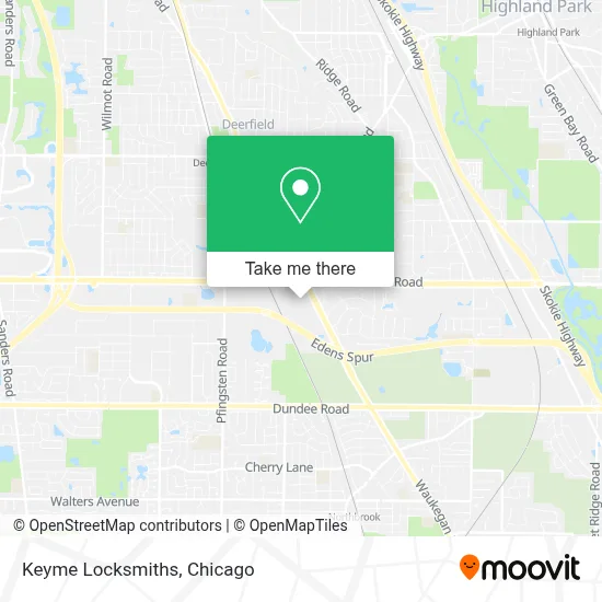 Keyme Locksmiths map