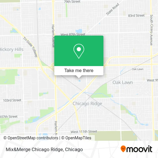 Mix&Merge Chicago Ridge map