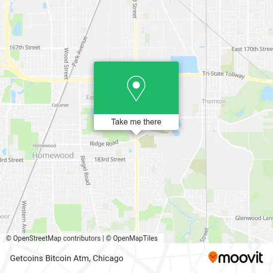 Getcoins Bitcoin Atm map