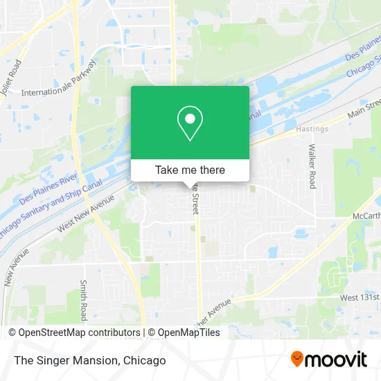The Singer Mansion map