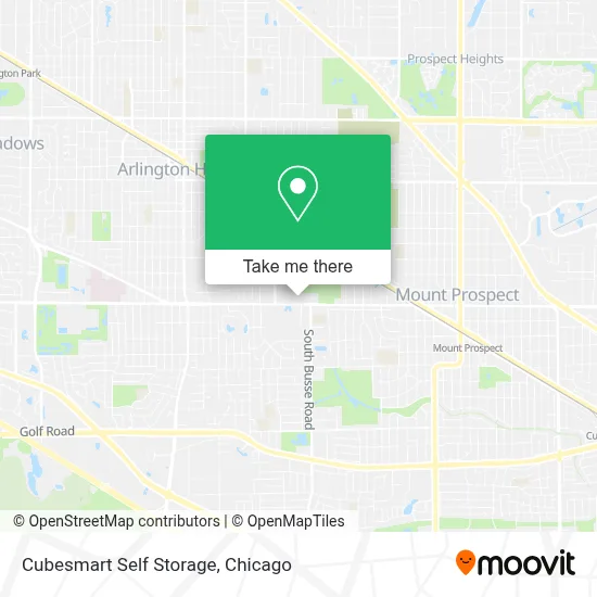 Cubesmart Self Storage map