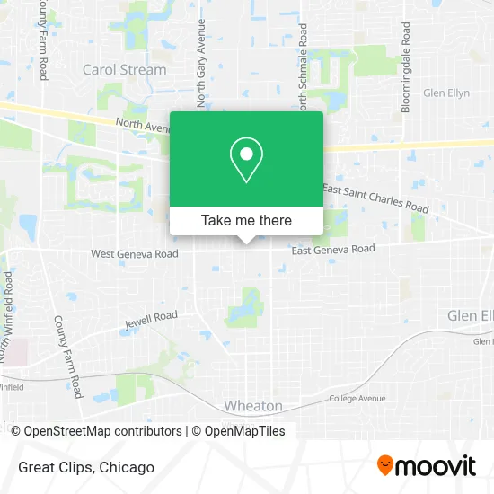 Great Clips map