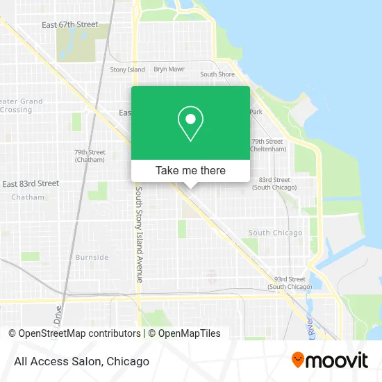 All Access Salon map