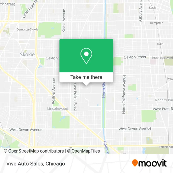 Vive Auto Sales map