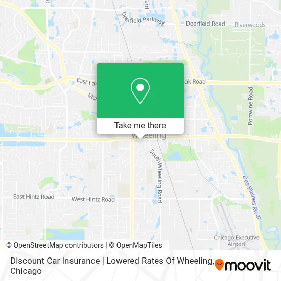 Discount Car Insurance | Lowered Rates Of Wheeling map