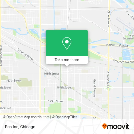 Pcs Inc map