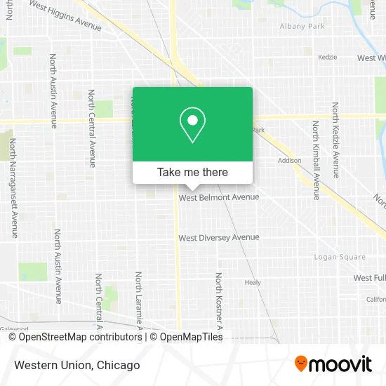 Western Union map