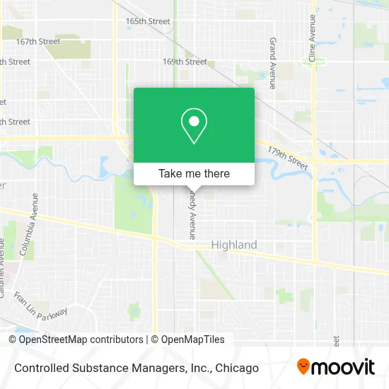 Controlled Substance Managers, Inc. map