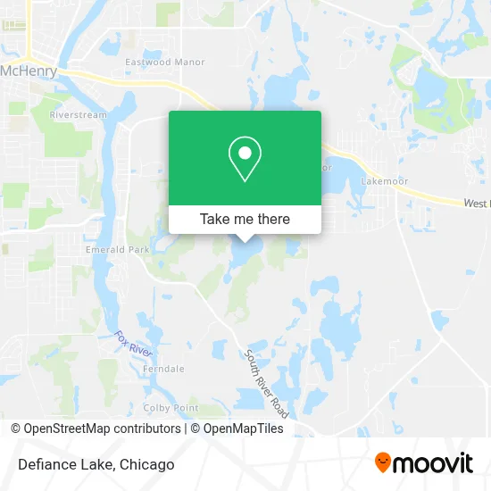 Defiance Lake map