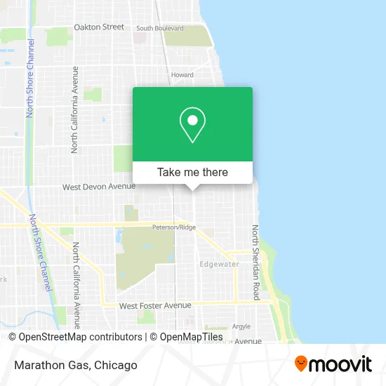 Marathon Gas map