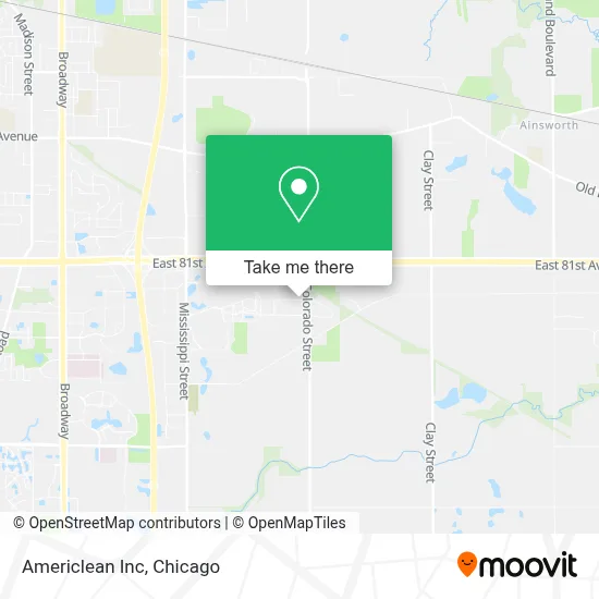Americlean Inc map