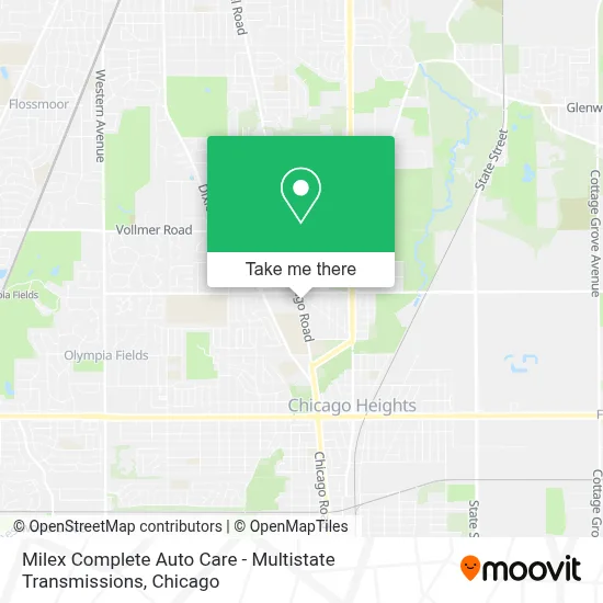 Milex Complete Auto Care - Multistate Transmissions map
