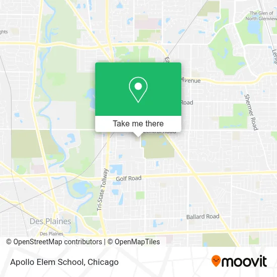 Apollo Elem School map