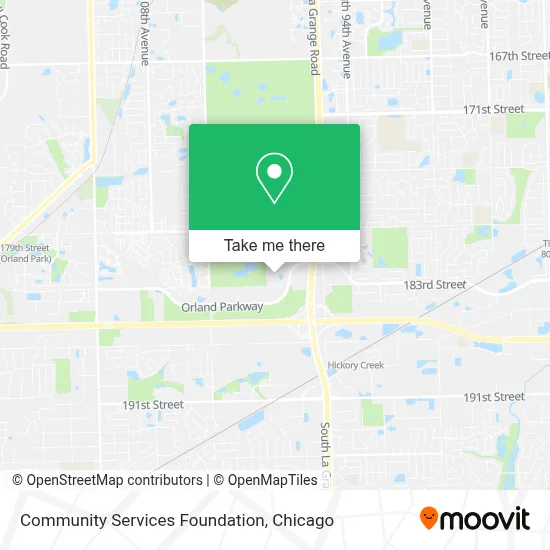 Community Services Foundation map