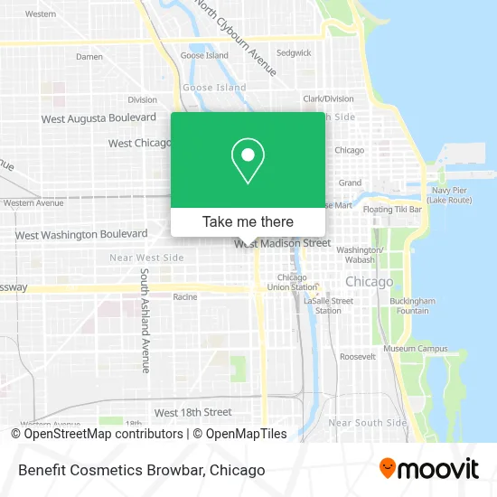 Benefit Cosmetics Browbar map