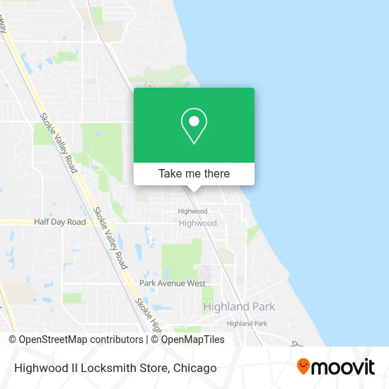 Highwood Il Locksmith Store map